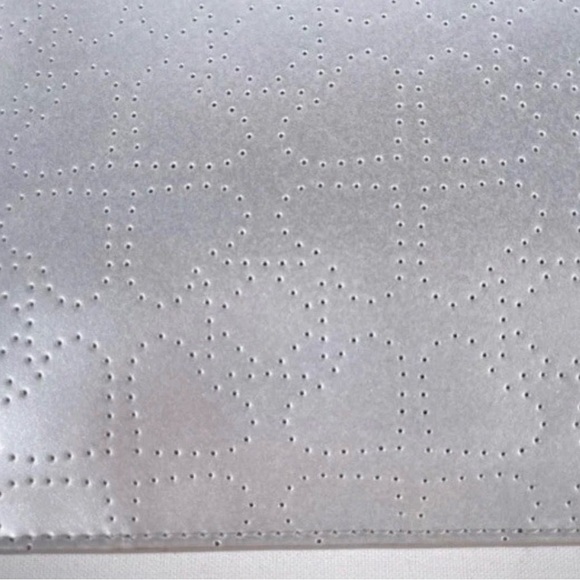 Kate Spade Metro Spade Large Pouch- Silver - Picture 4 of 13